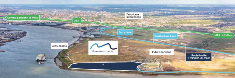 Glenny to act as joint agent on 20-acre ‘Momentum London’ industrial space in Rainham.
