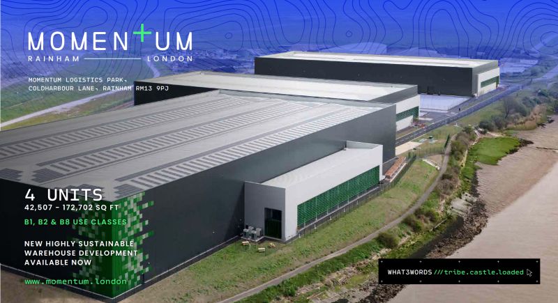 Momentum London Logistics Park in Rainham has been named 'Shed of the Month' by Logistics Matters